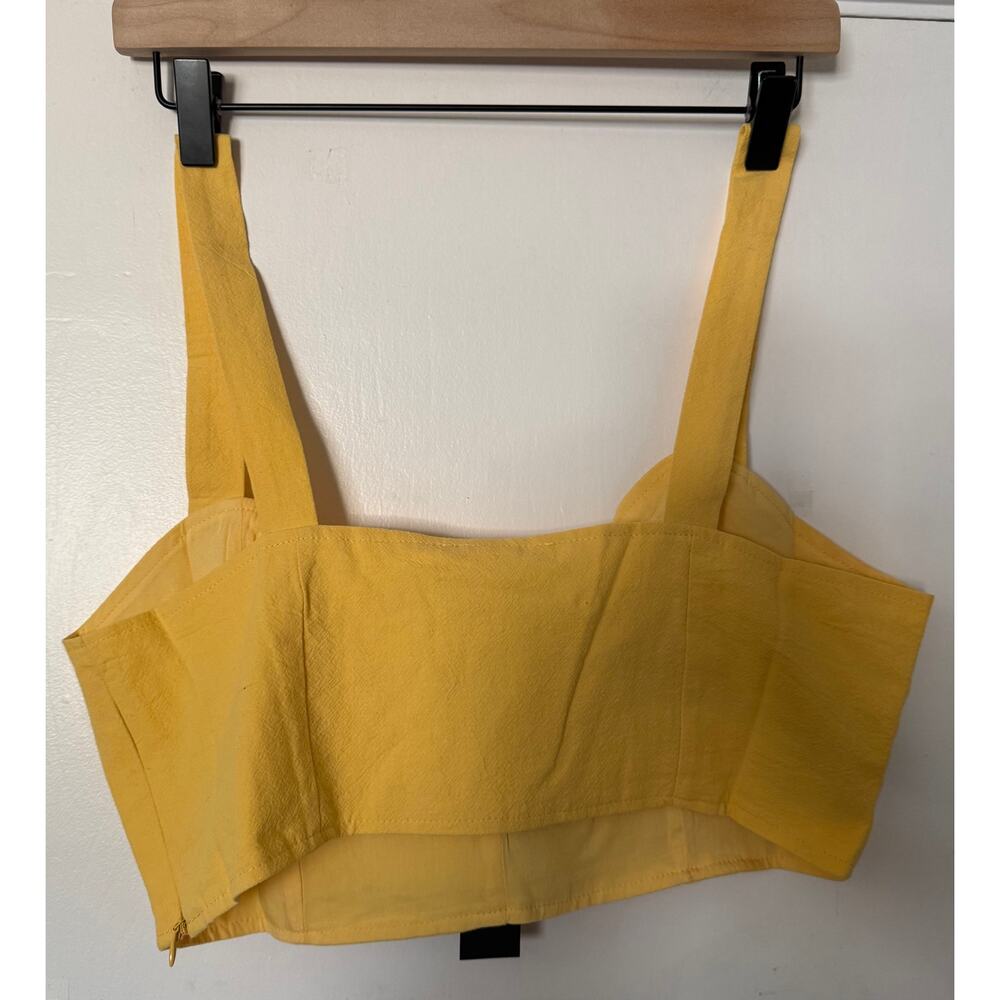 NWT Le Lis Butter Yellow Two-Piece, Top M, Skirt, Small - Picture 3 of 12